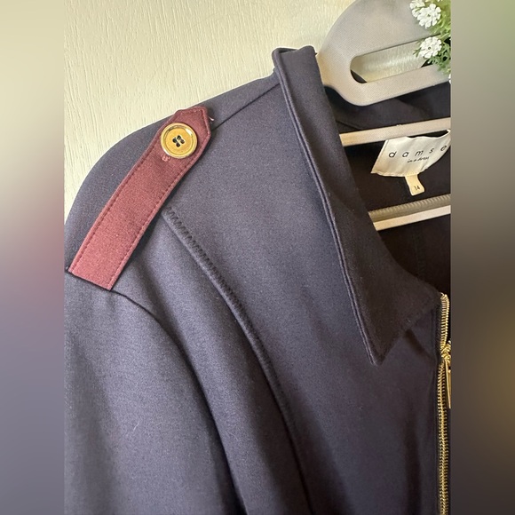 Damsel In A Dress | 1/4 Zip Navy Pull Over - Picture 5 of 9